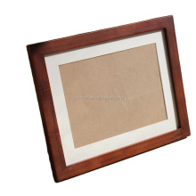 High Quality Custom 4 *6" inchHome Solid wood painting walnut color Picture Photo Frame